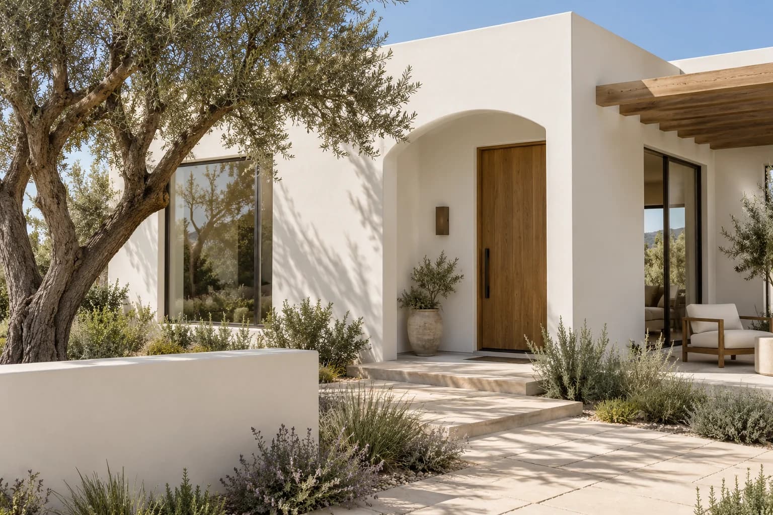 Stucco featuring Snowbound paint