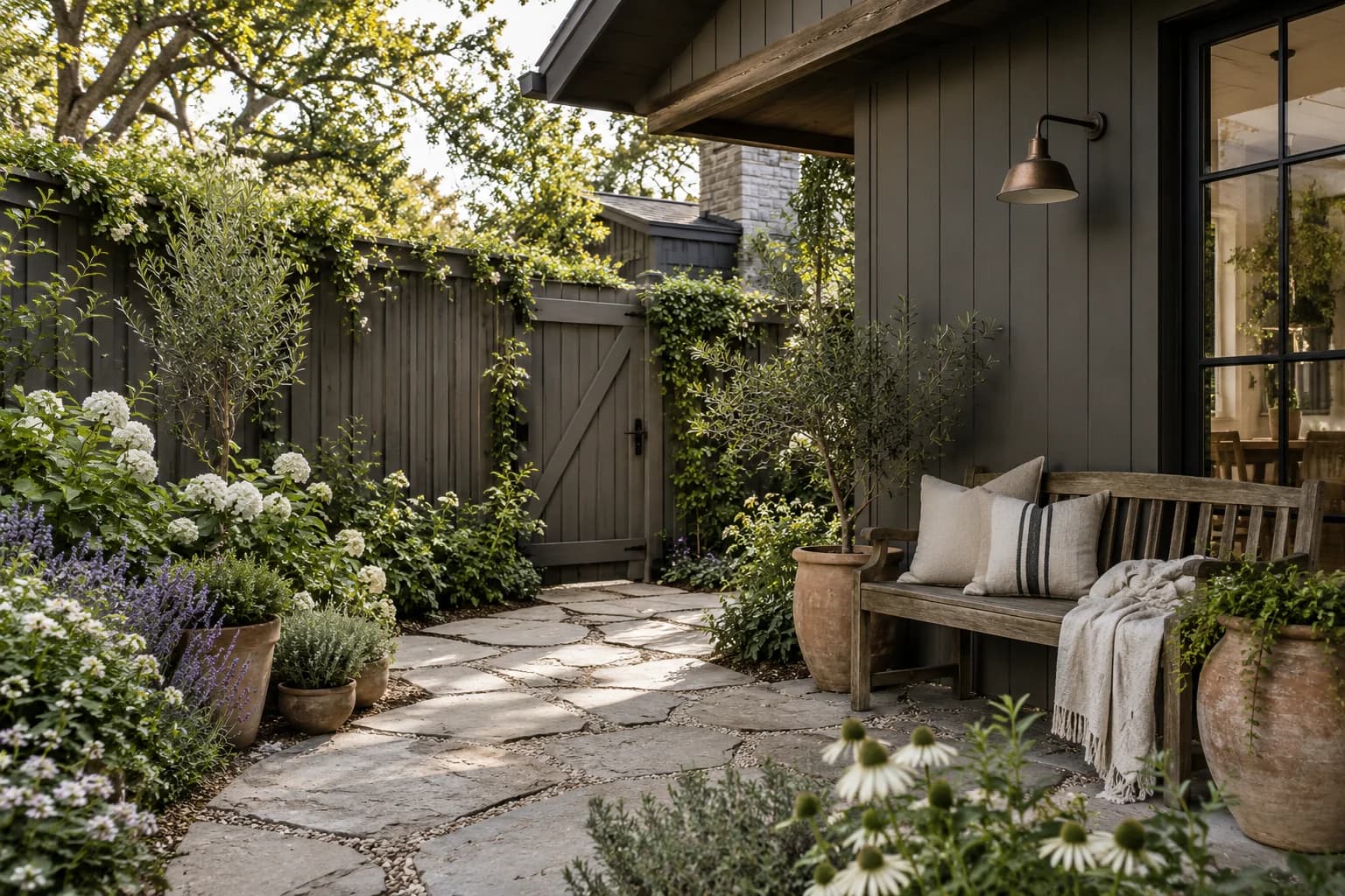 Fences & garden structures featuring Urbane Bronze paint