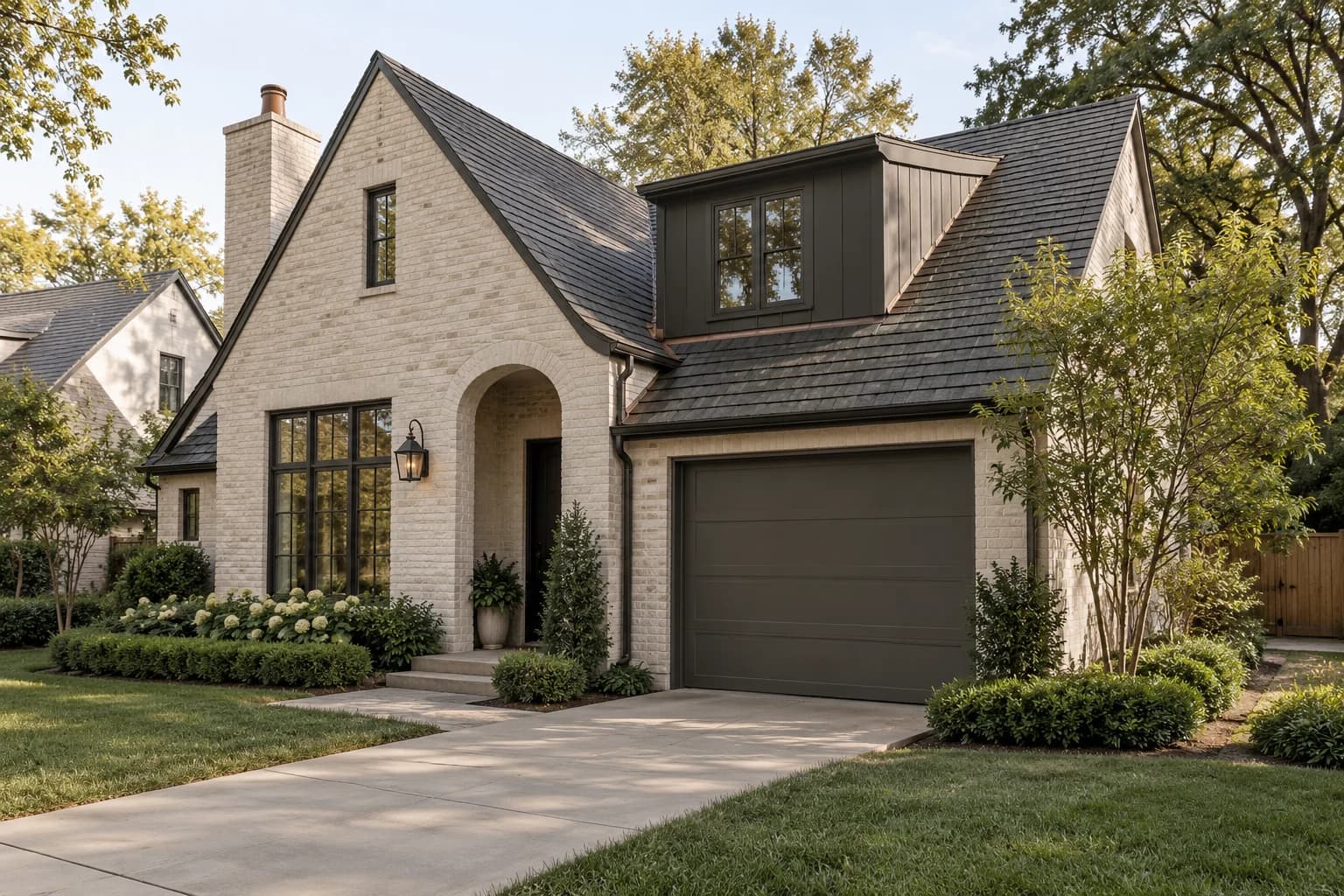 Garage door featuring Urbane Bronze paint