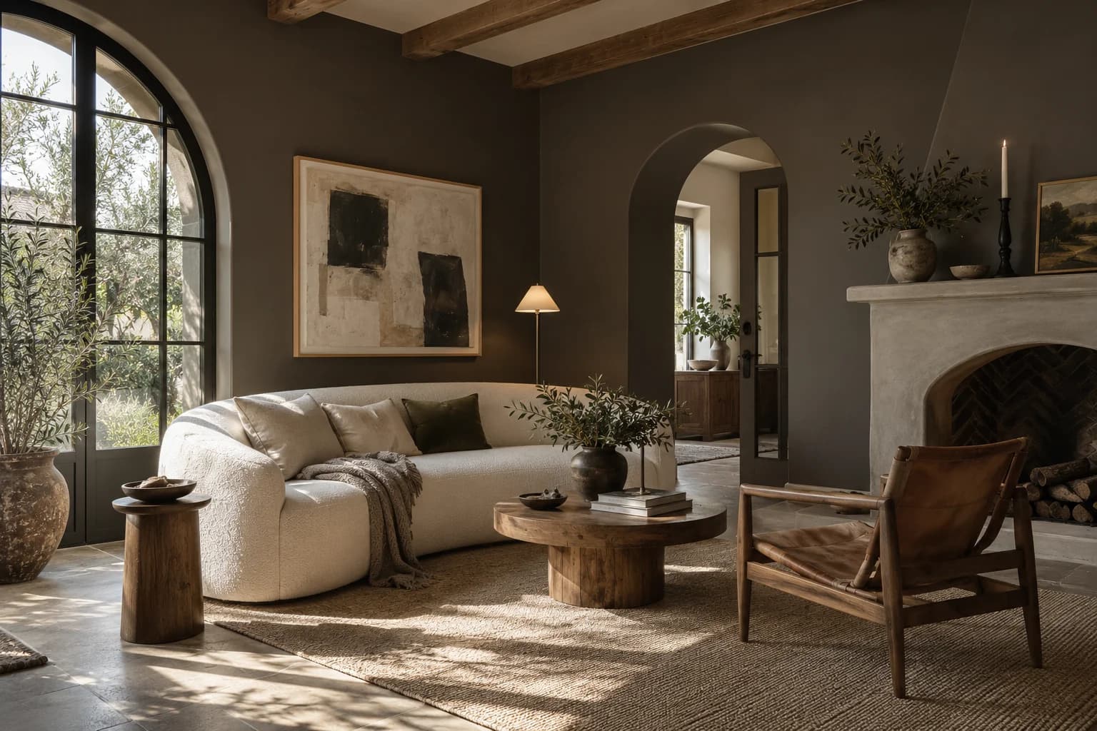 Living room featuring Urbane Bronze paint