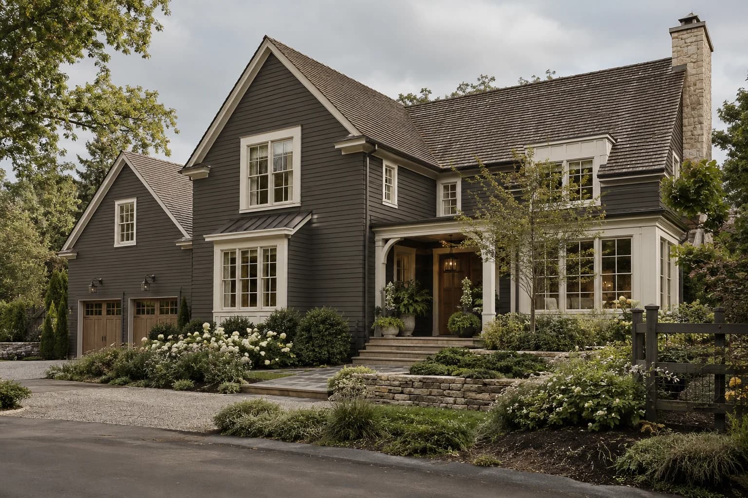 Siding featuring Urbane Bronze paint
