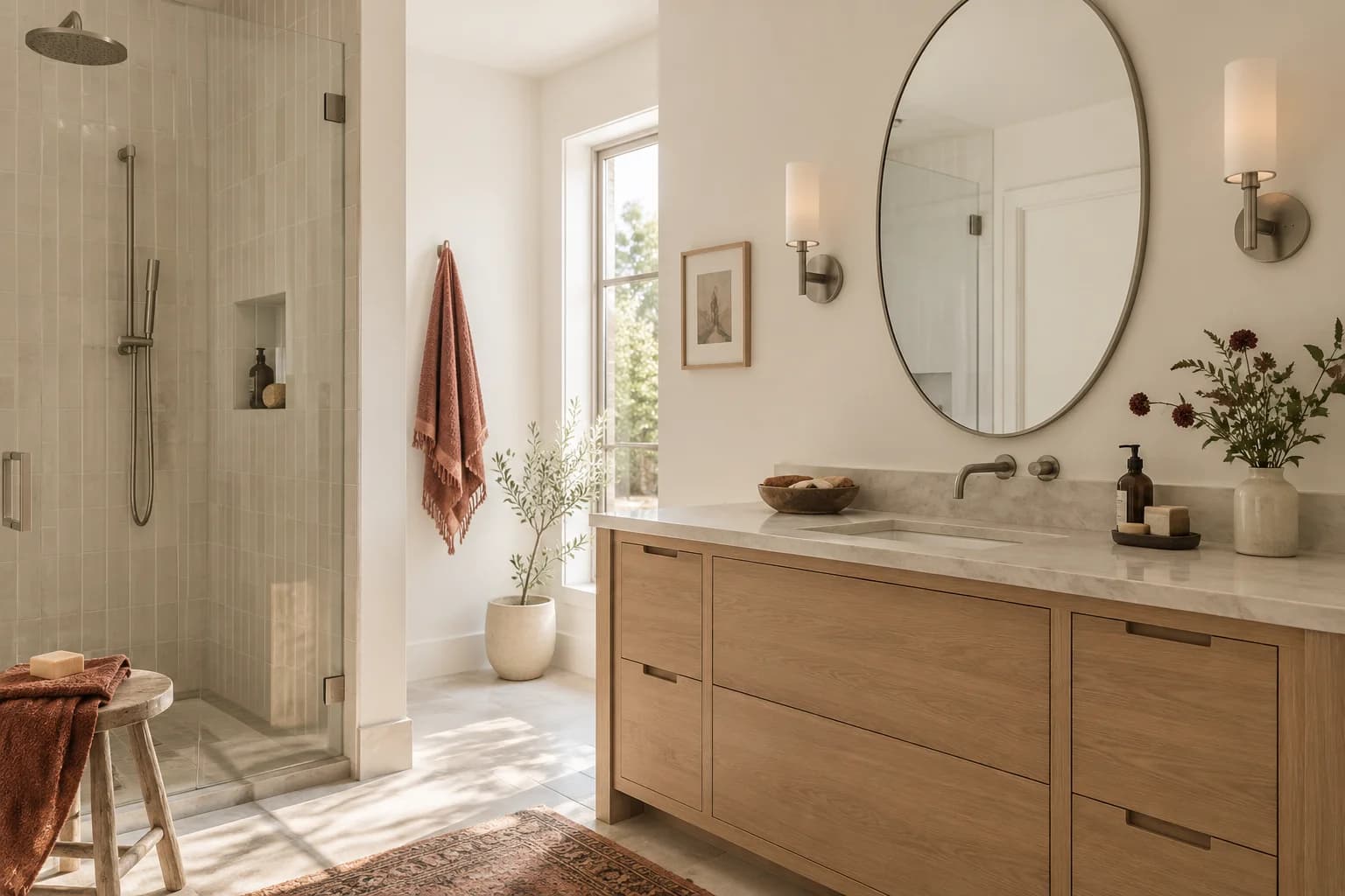 Bathroom featuring Bistro White paint