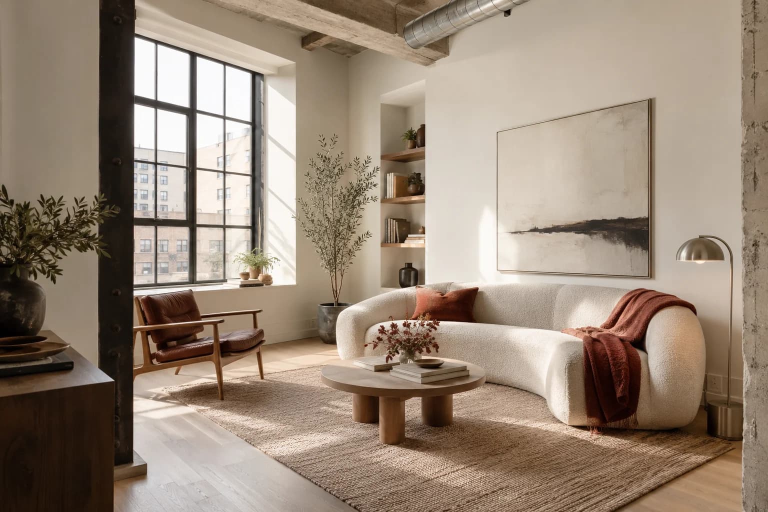 Living room featuring Bistro White paint