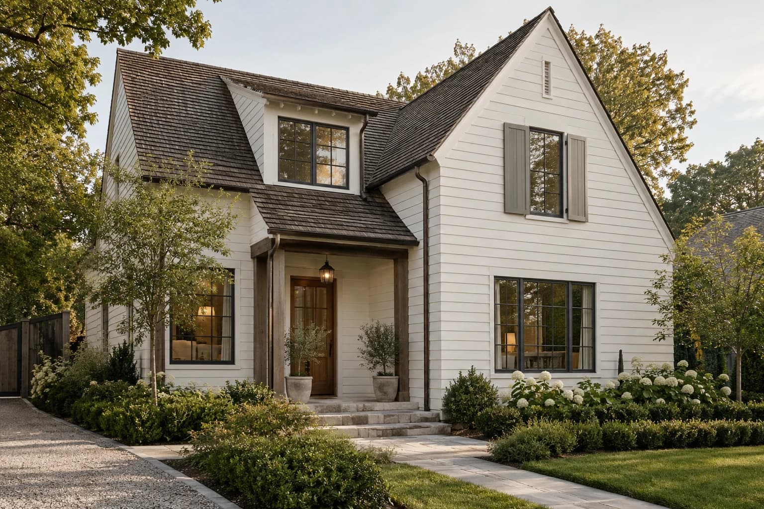 Siding featuring Bistro White paint