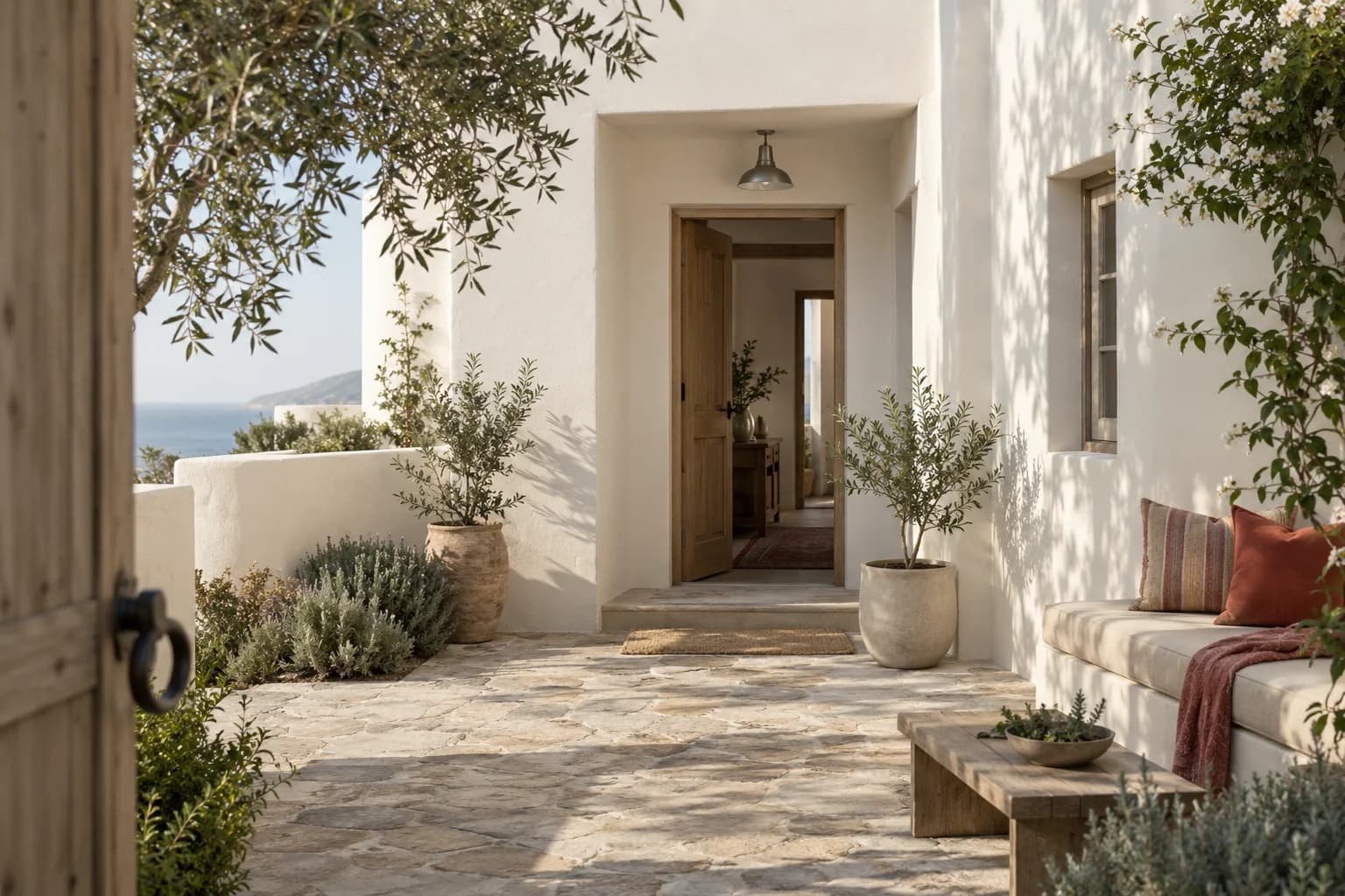 Stucco featuring Bistro White paint