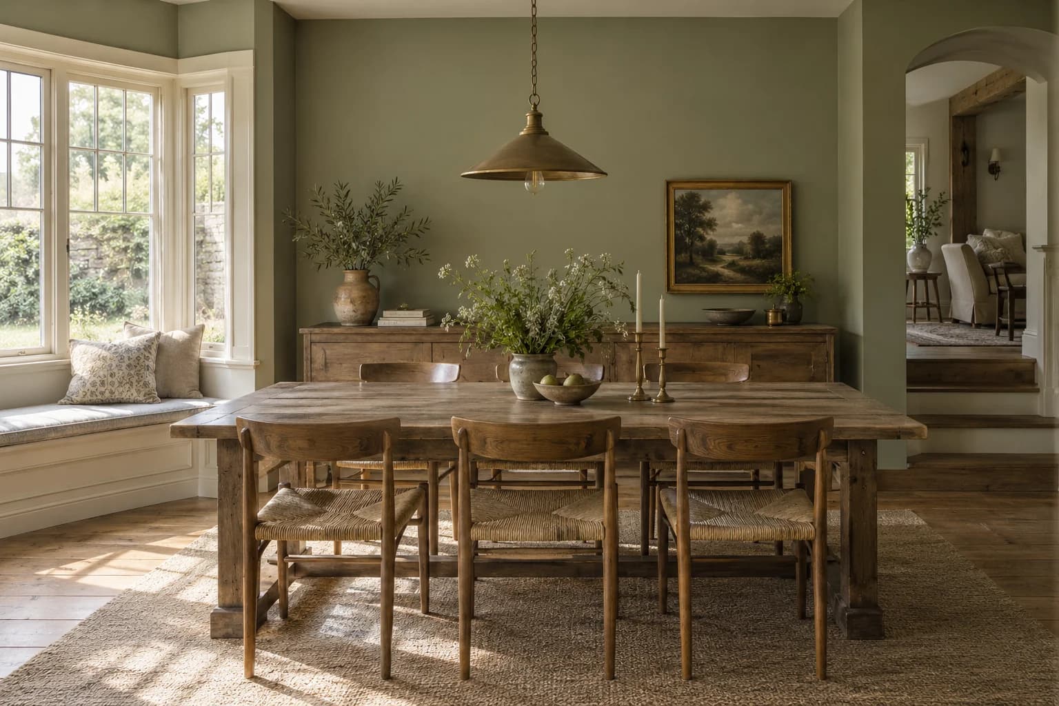Dining room featuring Blanched Thyme paint