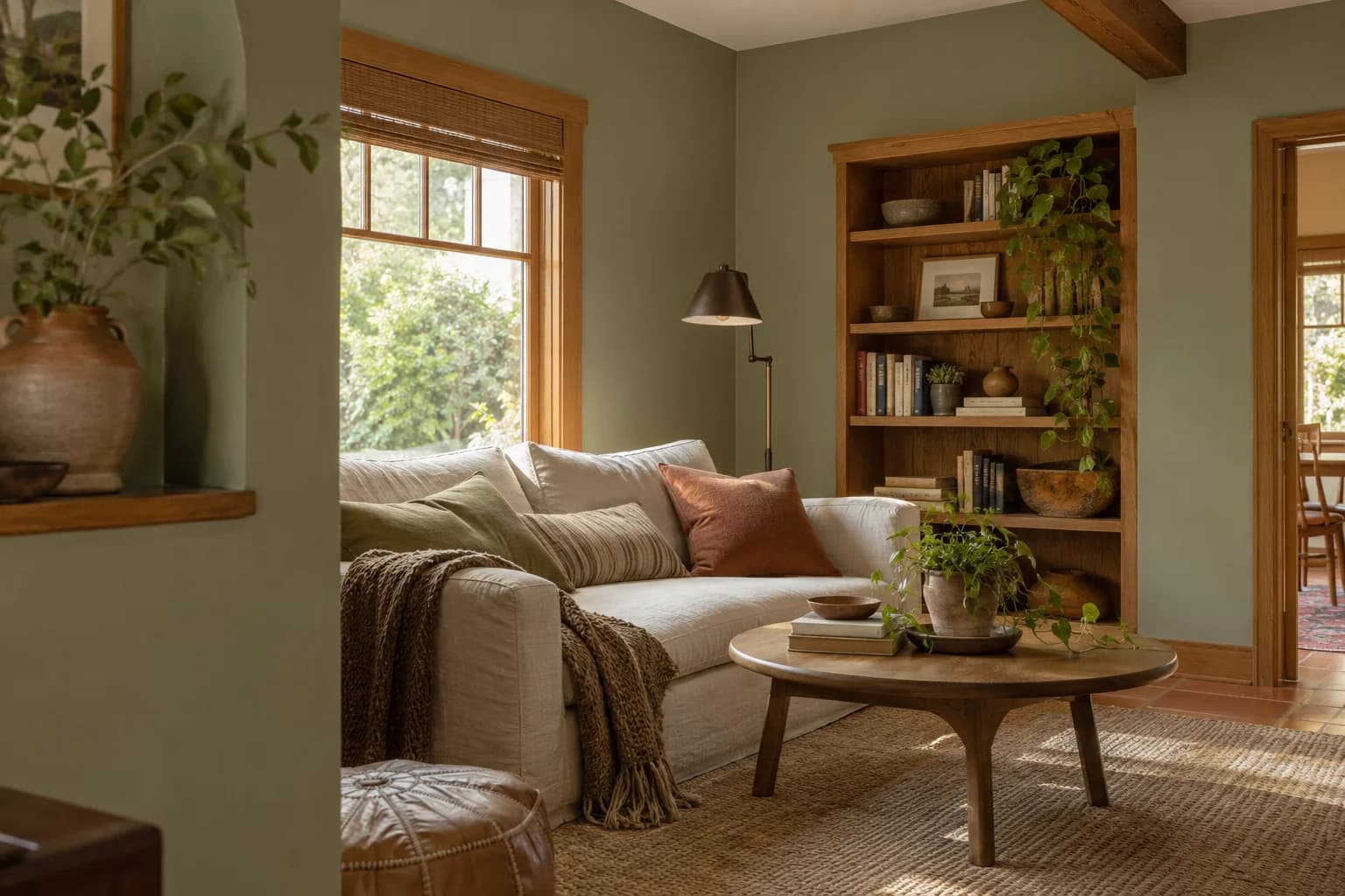 Living room featuring Blanched Thyme paint