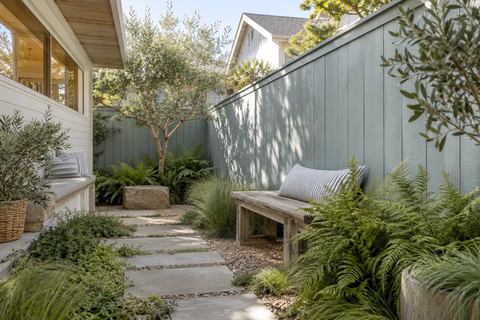 Fences & garden structures featuring Blue Arrow paint