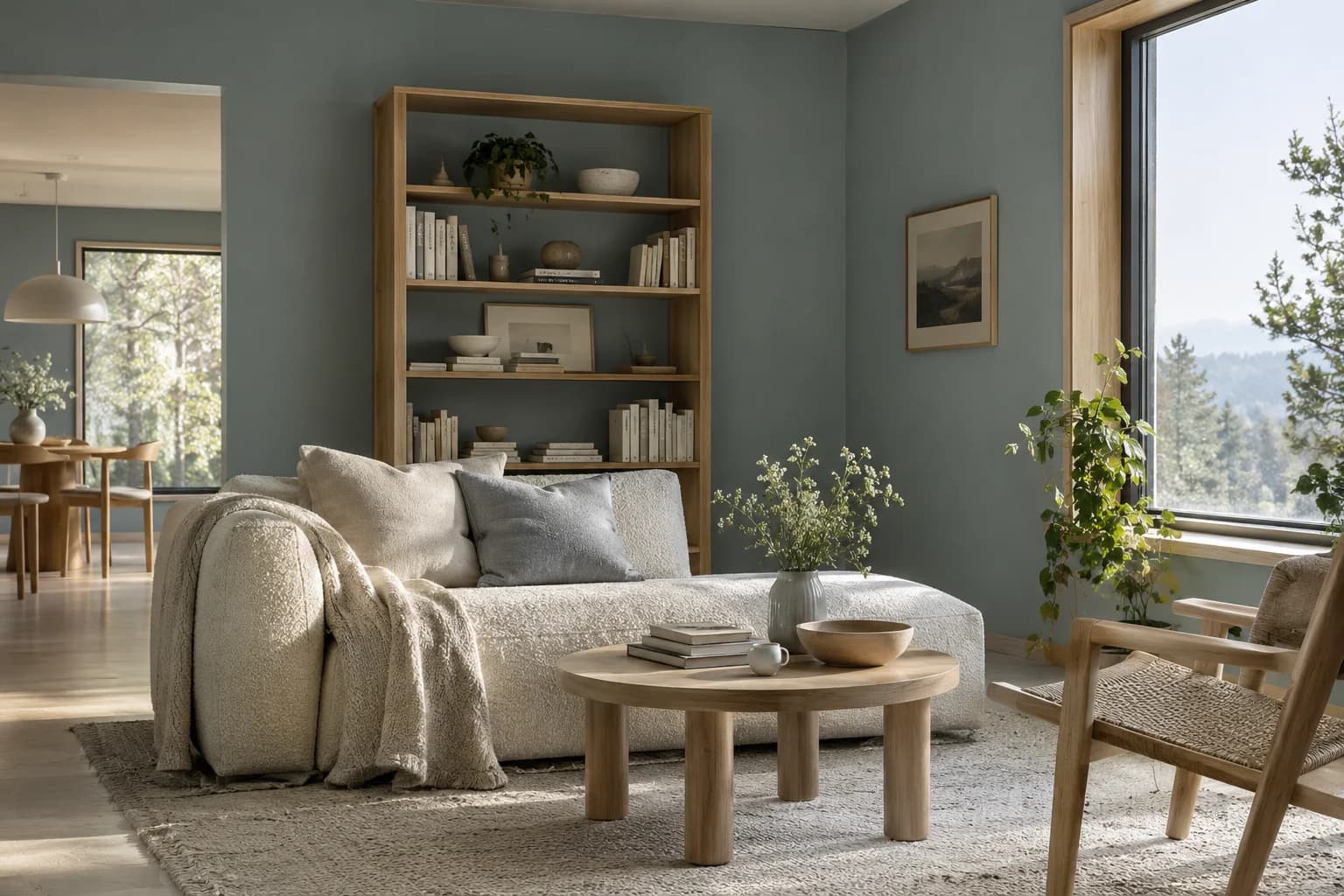 Living room featuring Blue Arrow paint