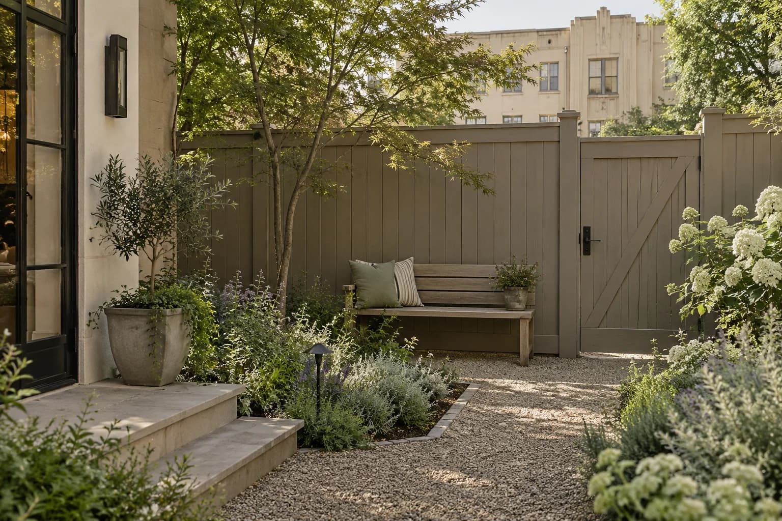 Fences & garden structures featuring Coastal Villa paint