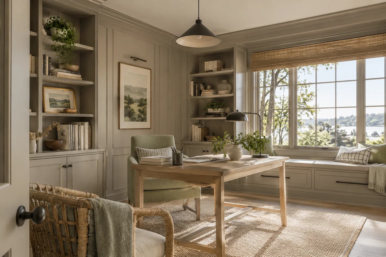 Home office featuring Coastal Villa paint