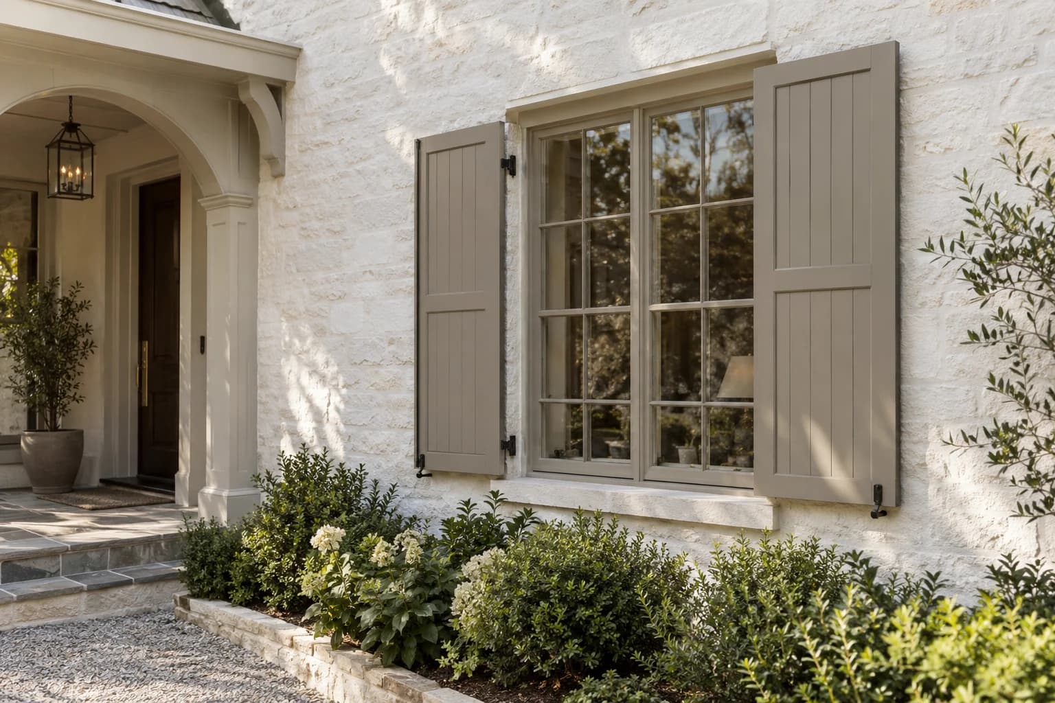 Shutters & trim featuring Coastal Villa paint