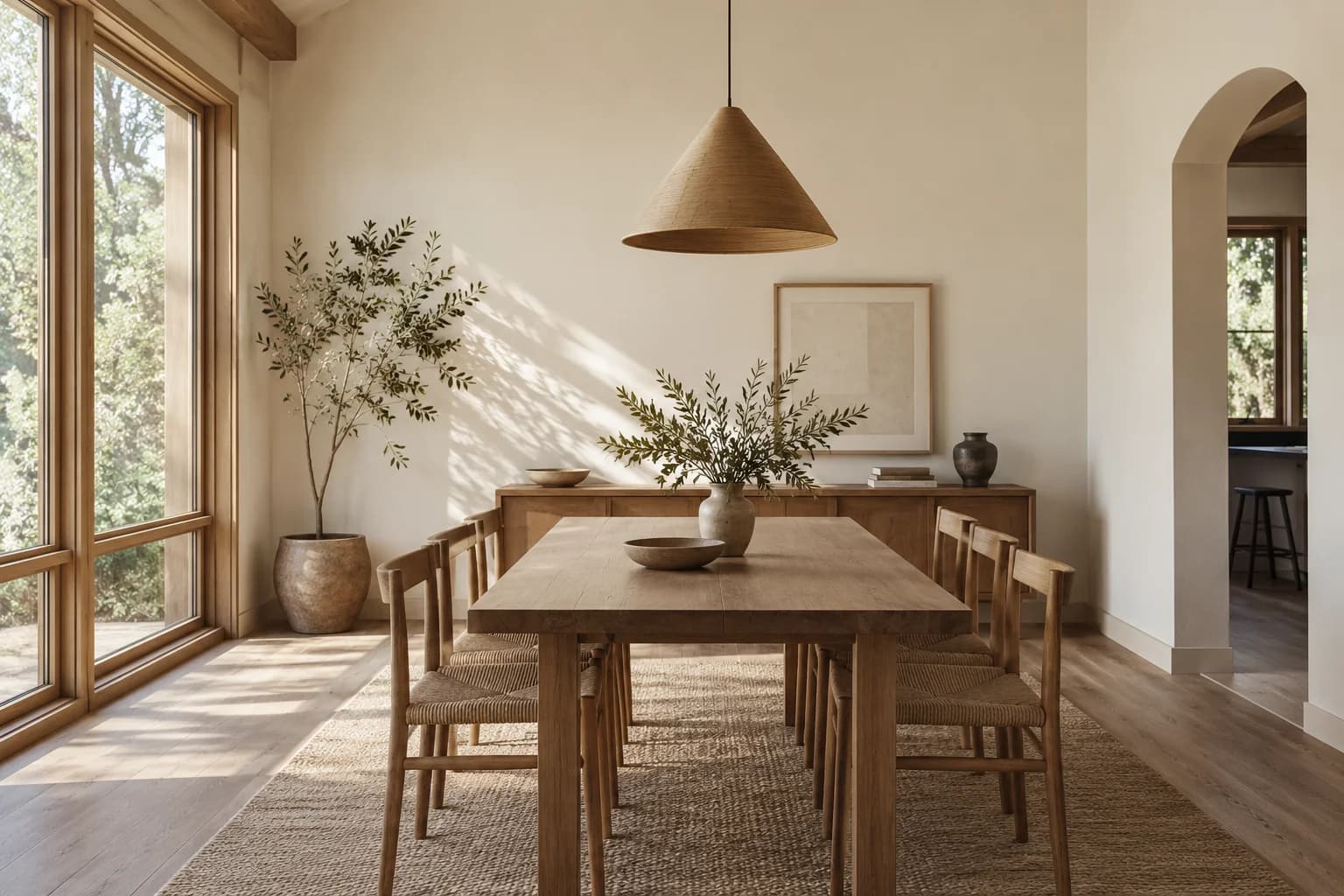Dining room featuring Cozy White paint