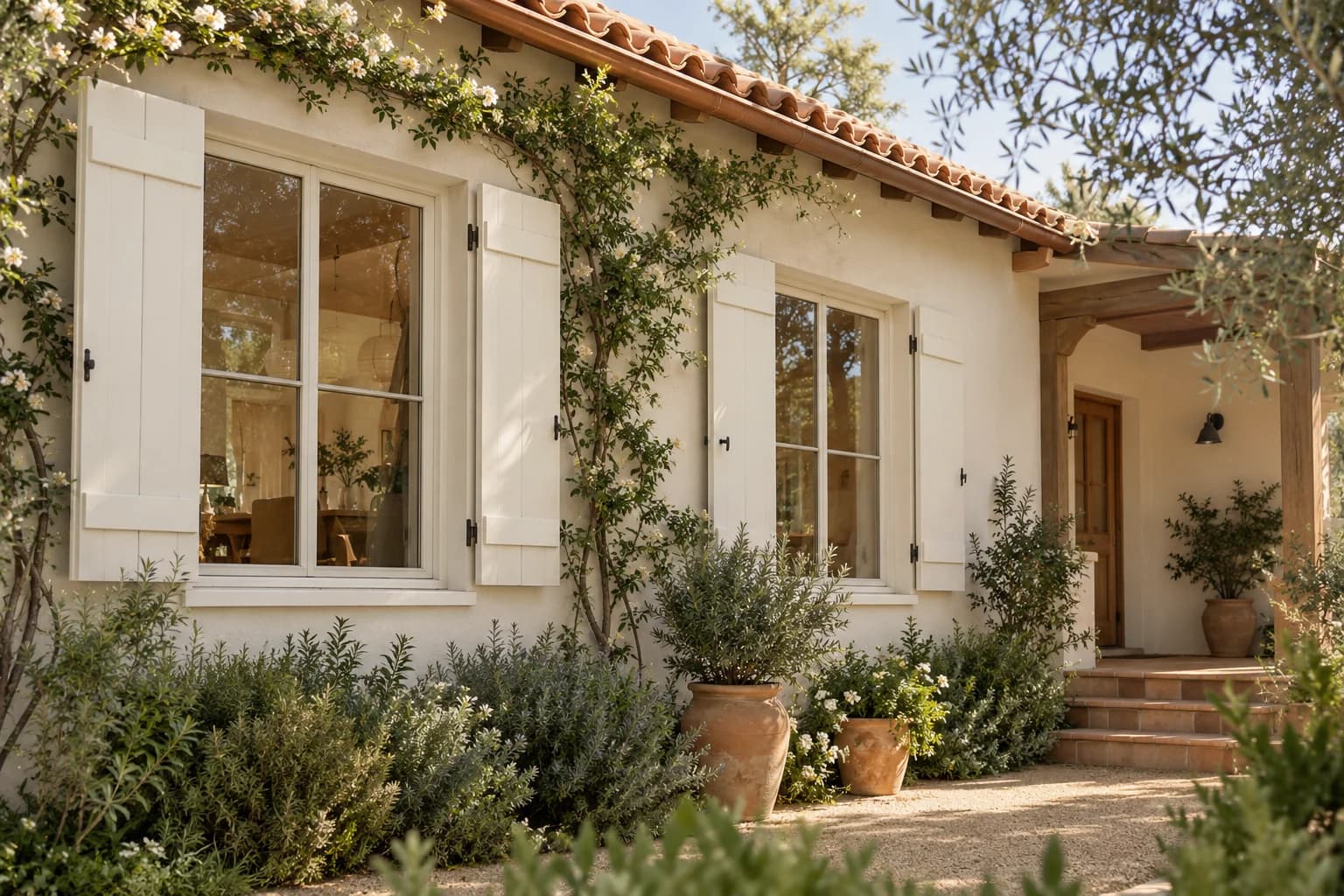 Shutters & trim featuring Cozy White paint
