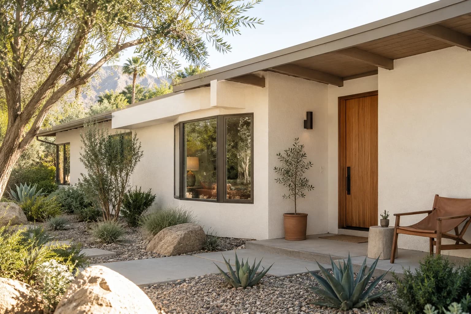 Stucco featuring Cozy White paint