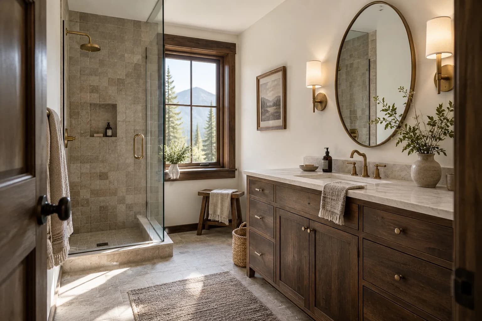 Bathroom featuring Dove White paint