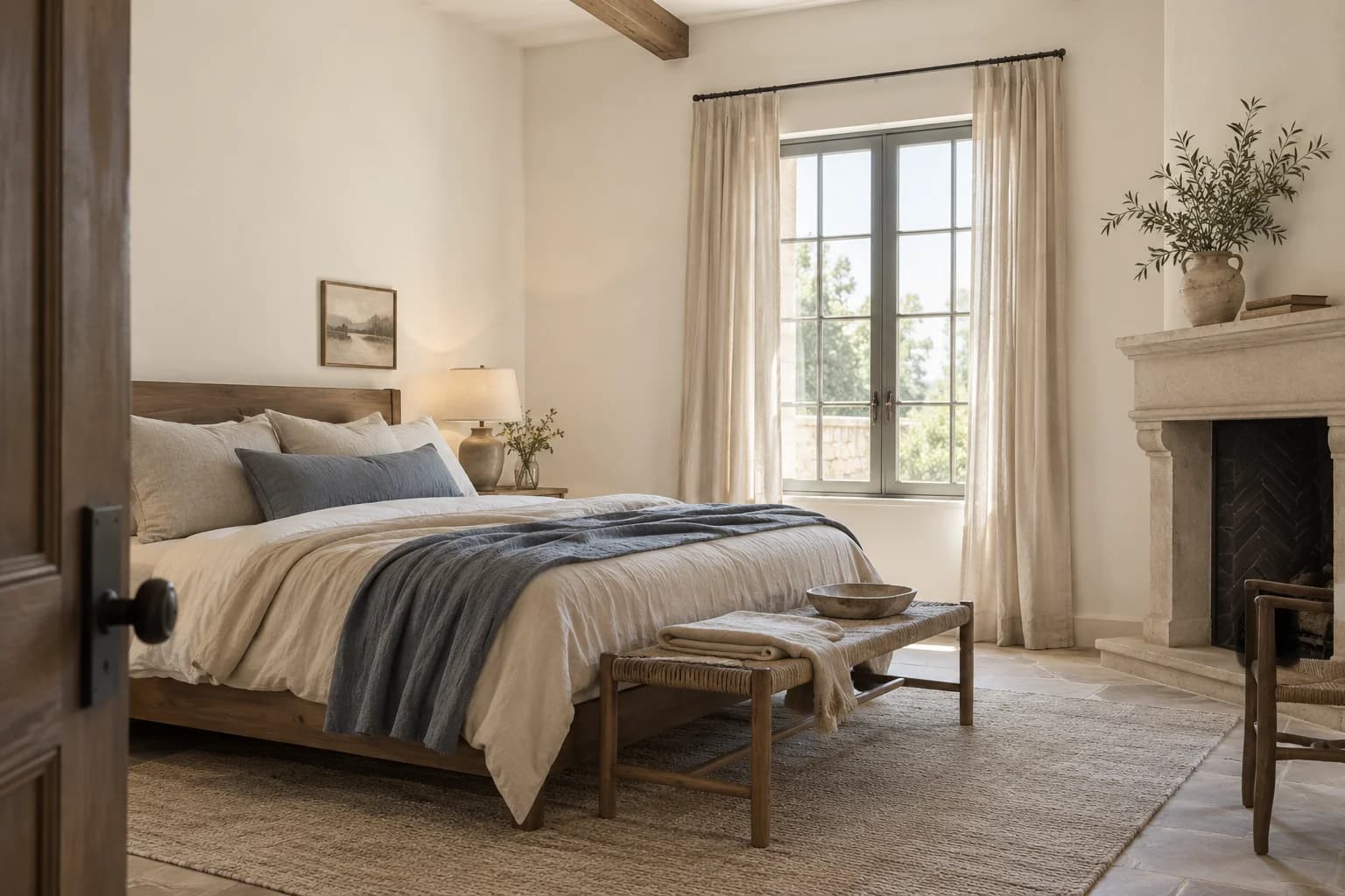 Bedroom featuring Dove White paint
