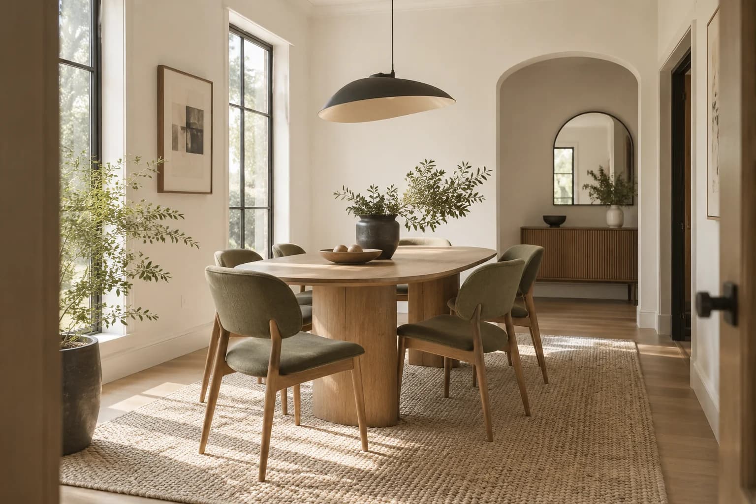 Dining room featuring Dove White paint