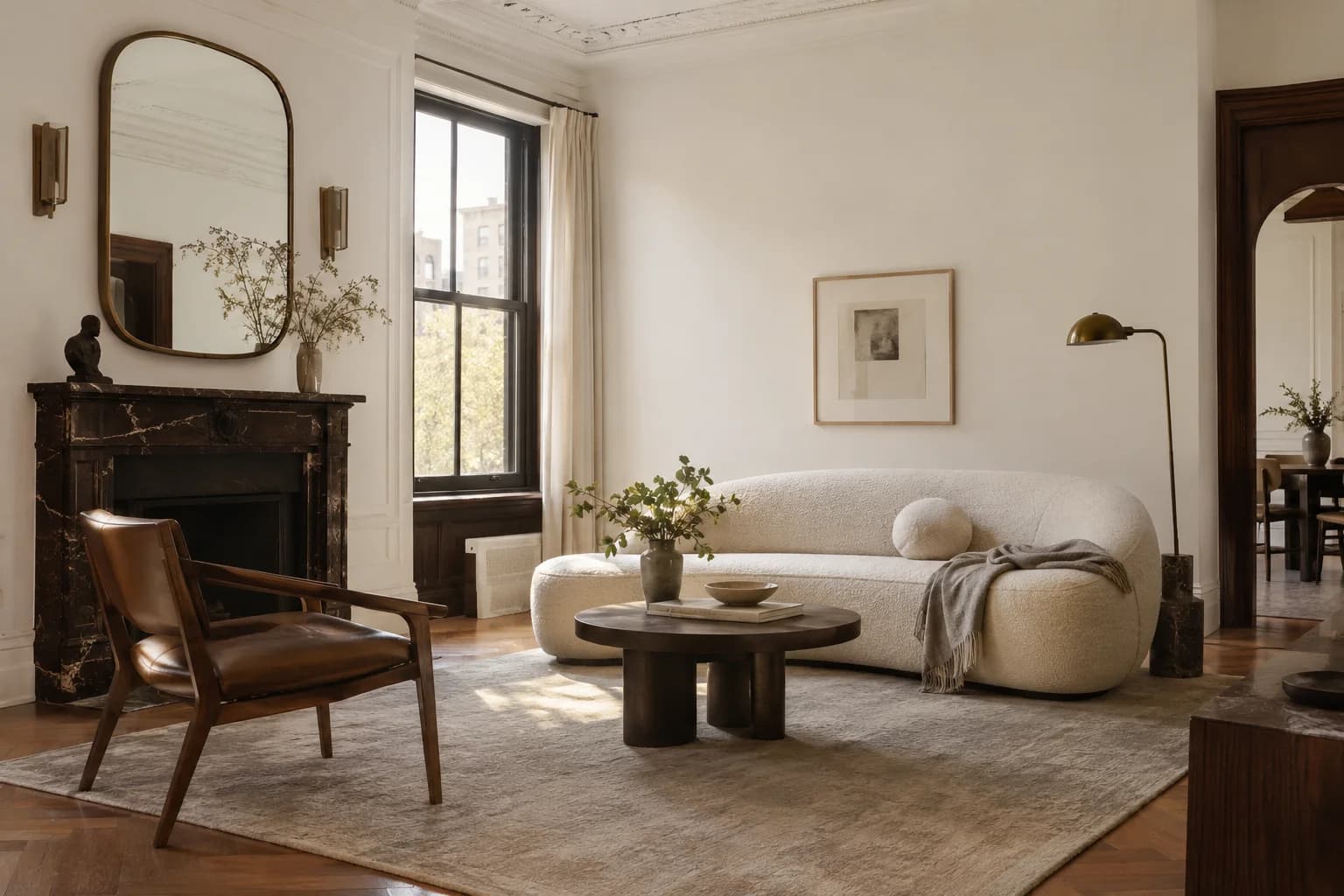 Living room featuring Dove White paint