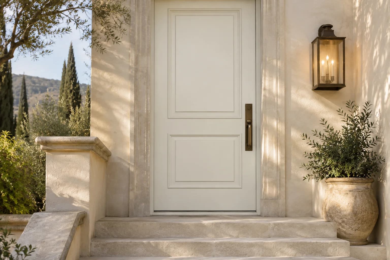 Front door featuring Du Jour paint