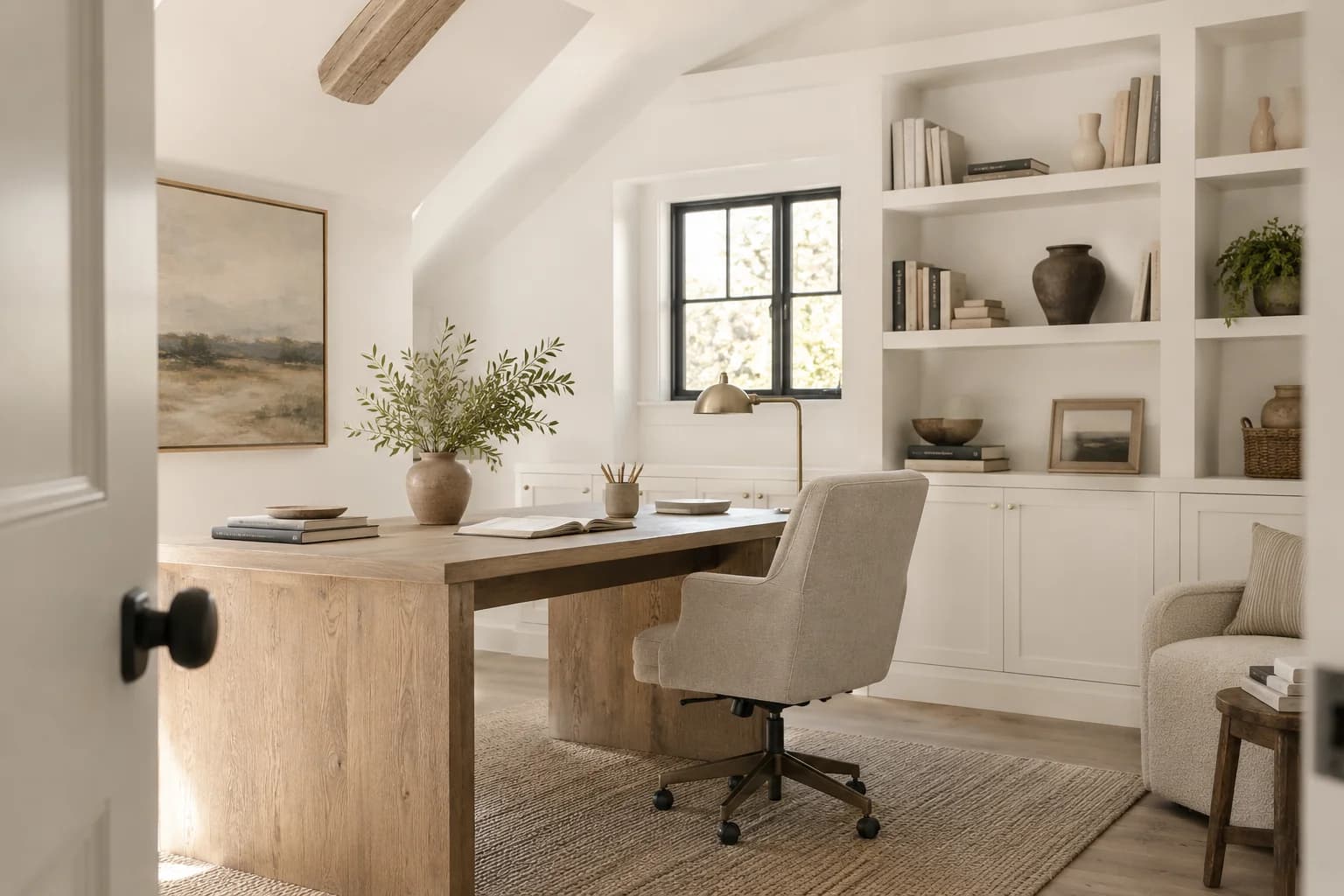 Home office featuring Du Jour paint
