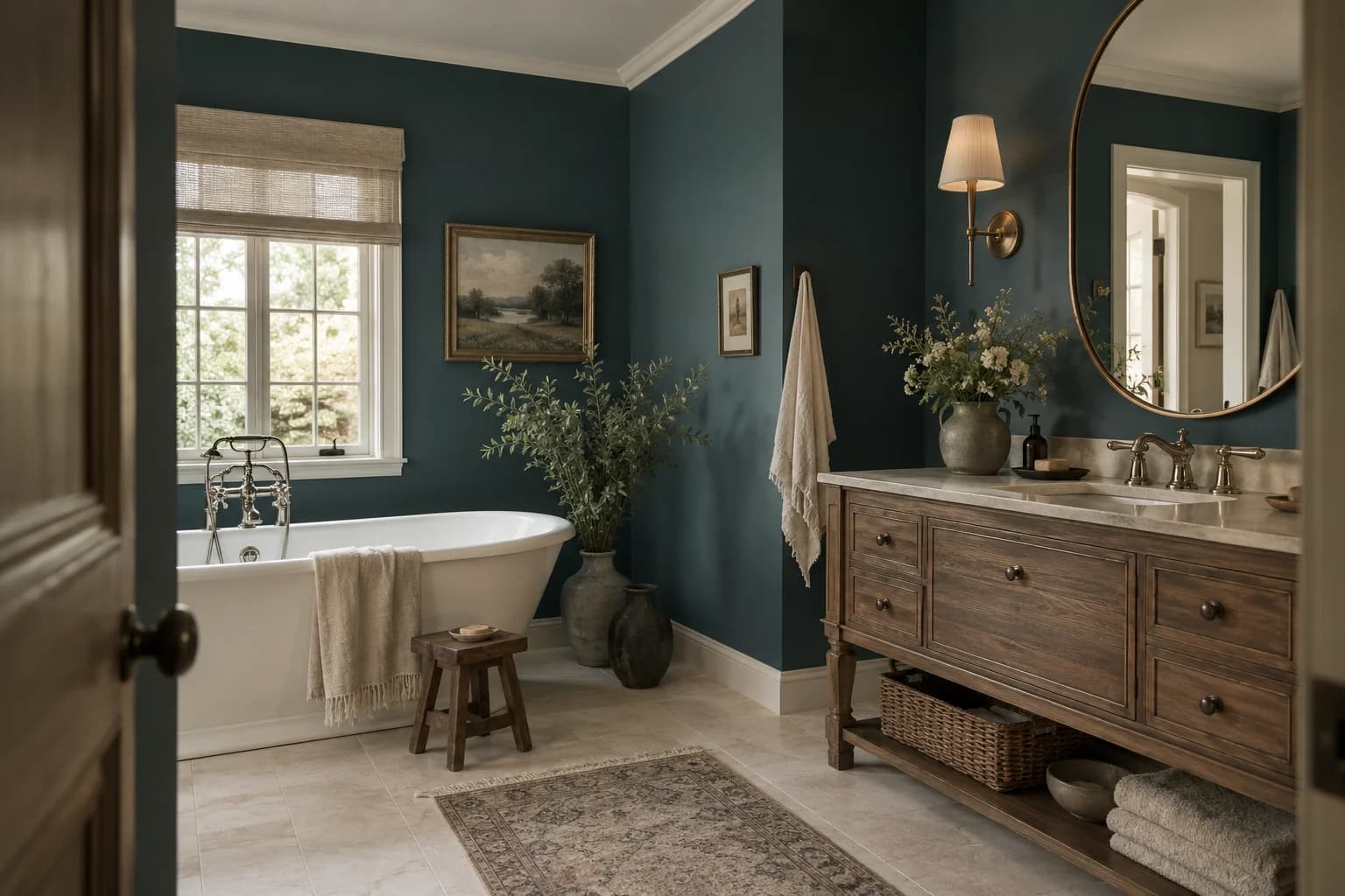 Bathroom featuring Everglade Deck paint