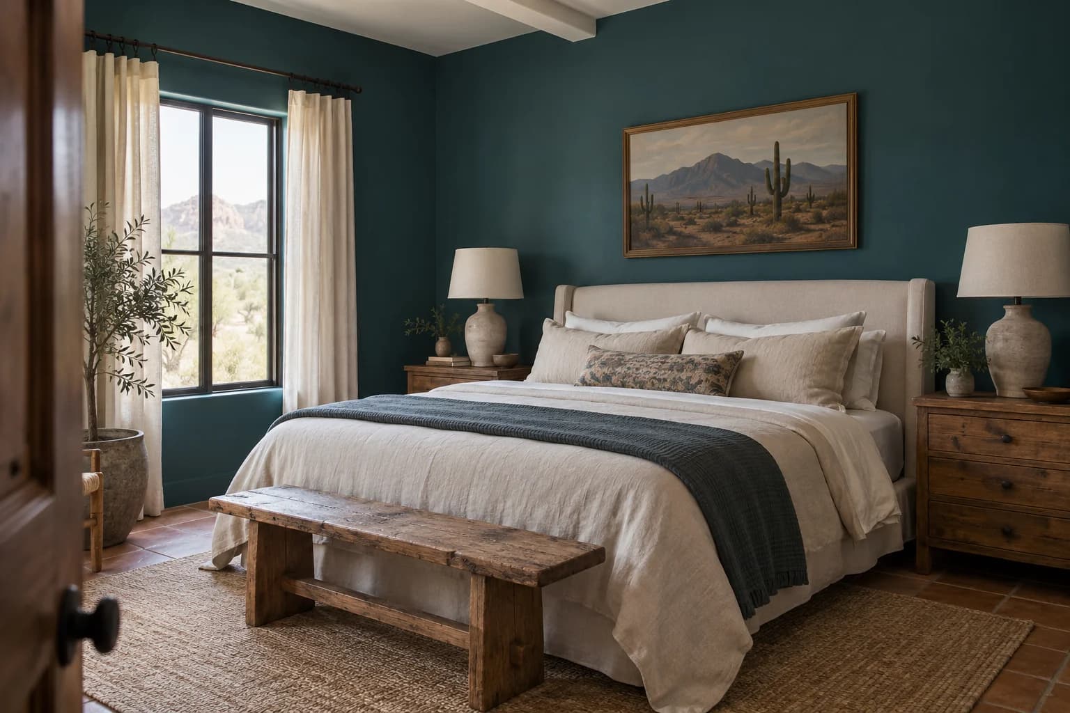 Bedroom featuring Everglade Deck paint