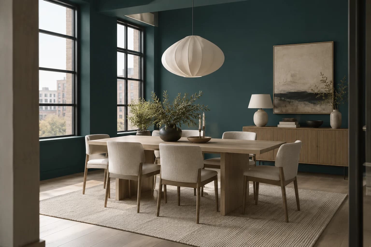 Dining room featuring Everglade Deck paint
