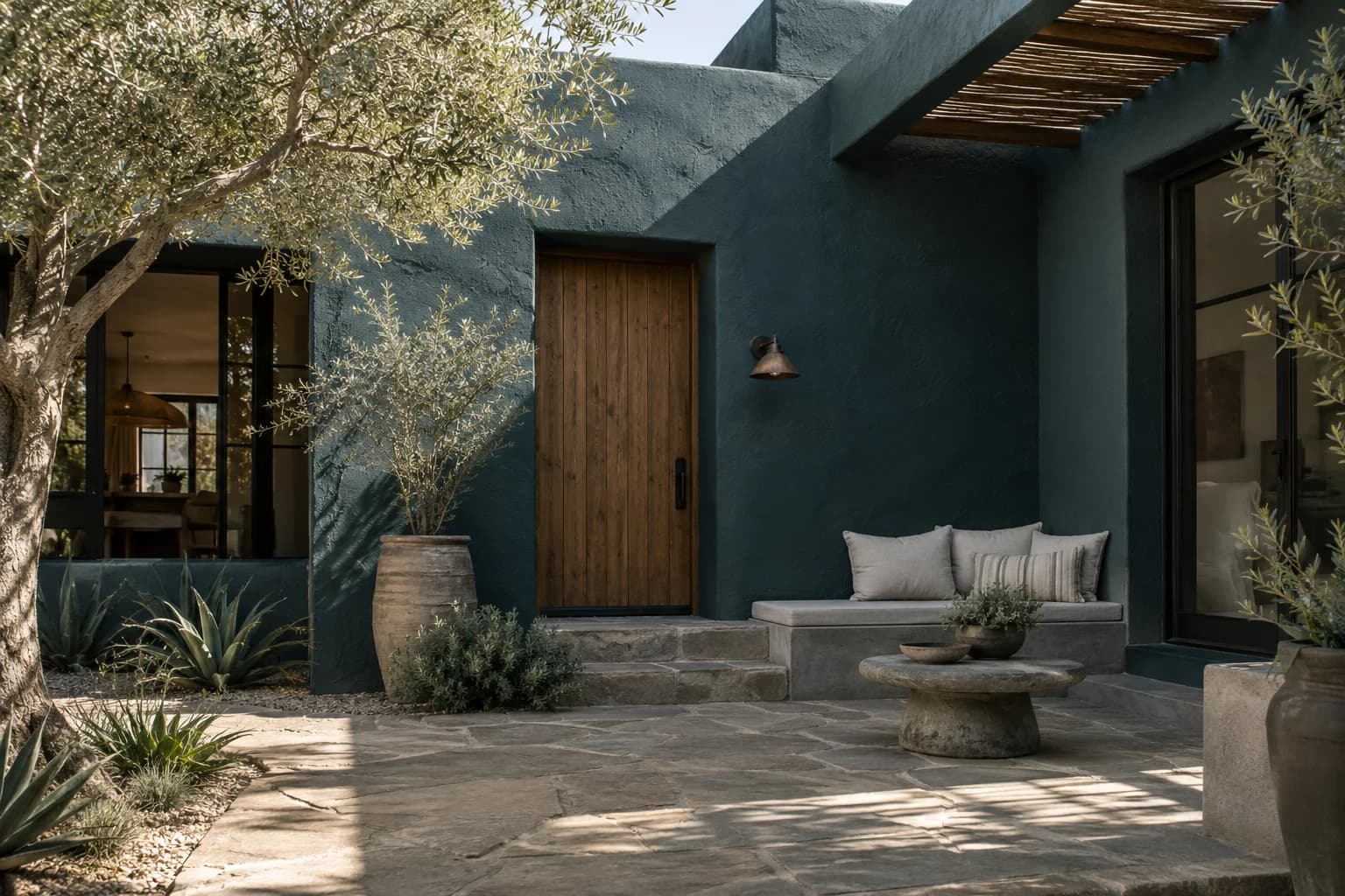 Stucco featuring Everglade Deck paint