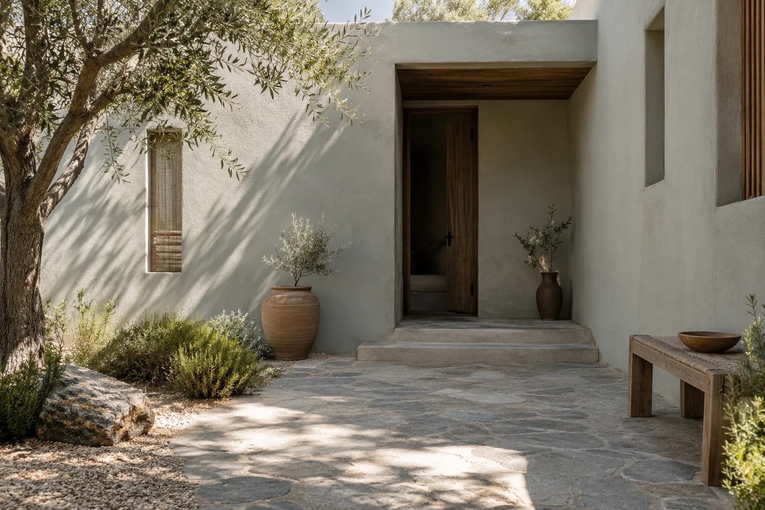 Stucco featuring Granite Dust paint