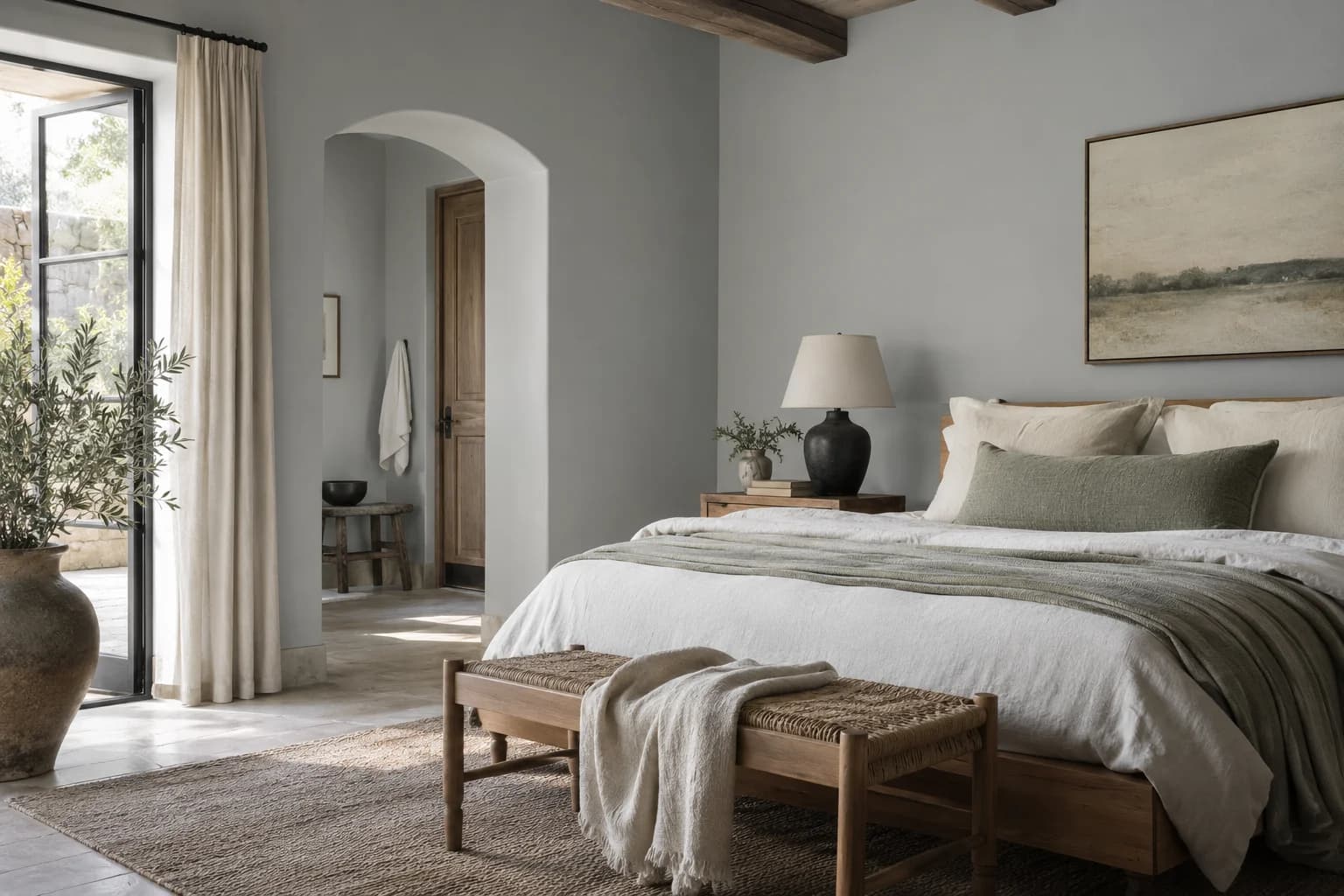 Bedroom featuring Gravity paint