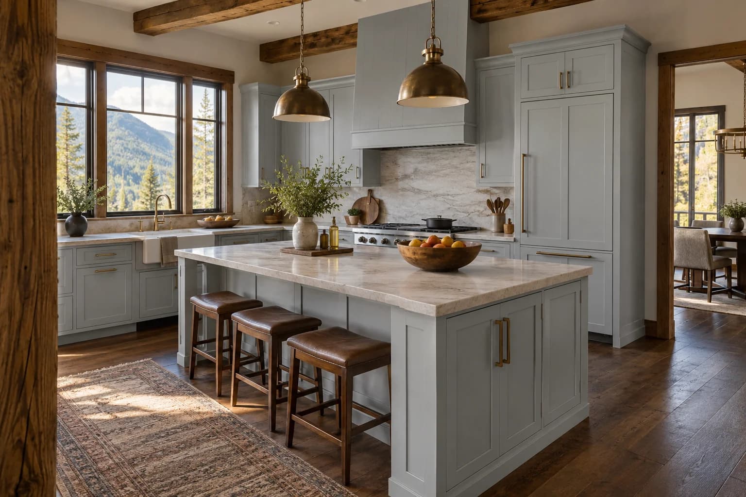 Kitchen cabinets featuring Gravity paint