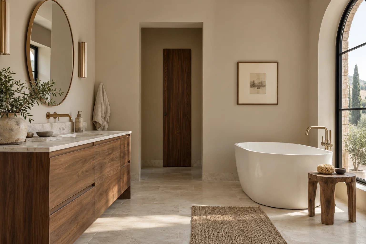 Bathroom featuring Ivory Brown paint