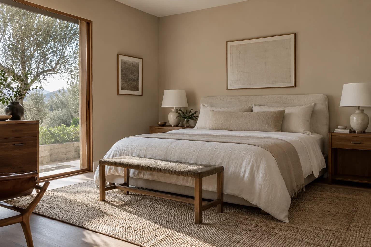 Bedroom featuring Ivory Brown paint