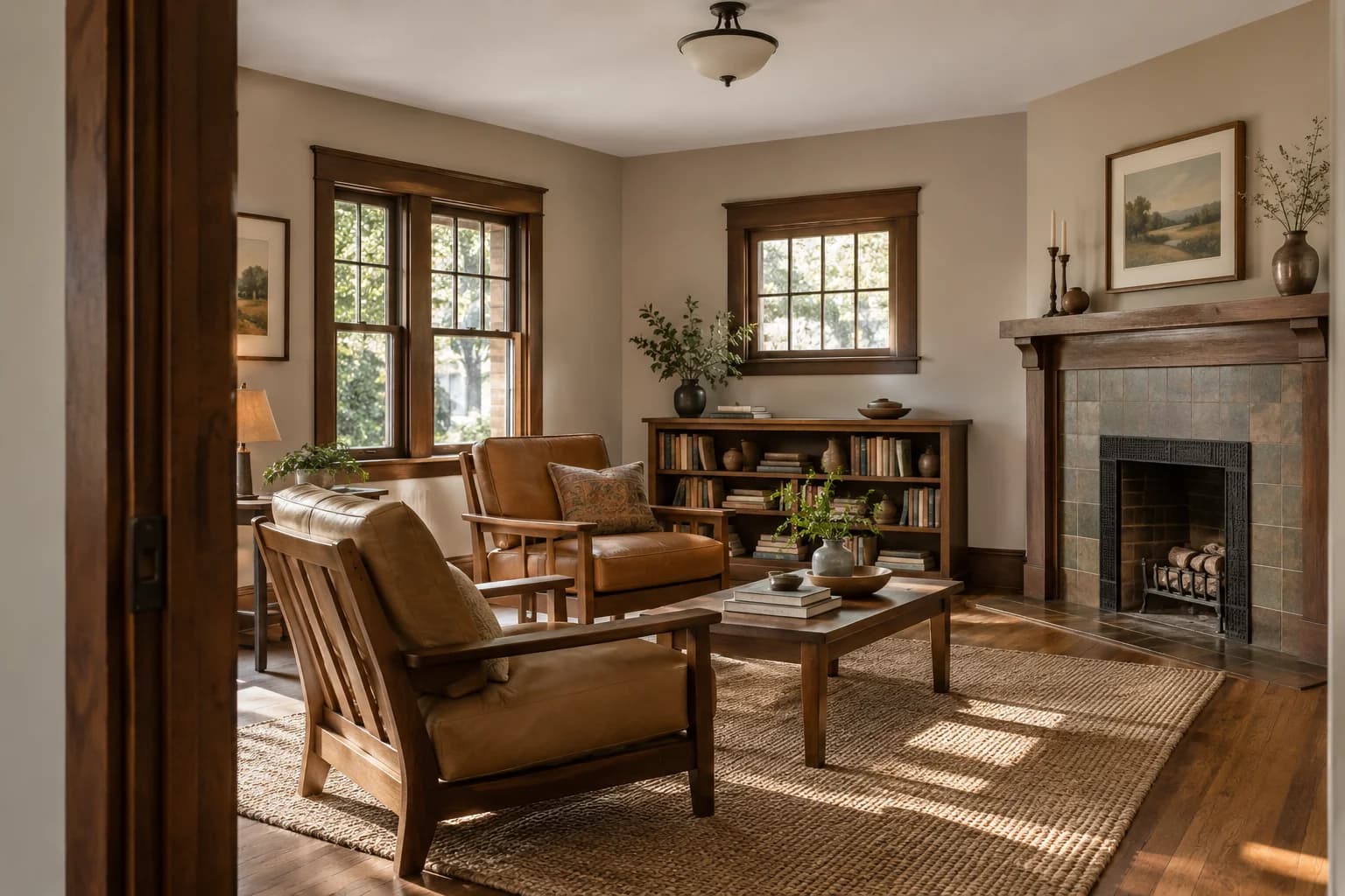 Living room featuring Ivory Brown paint