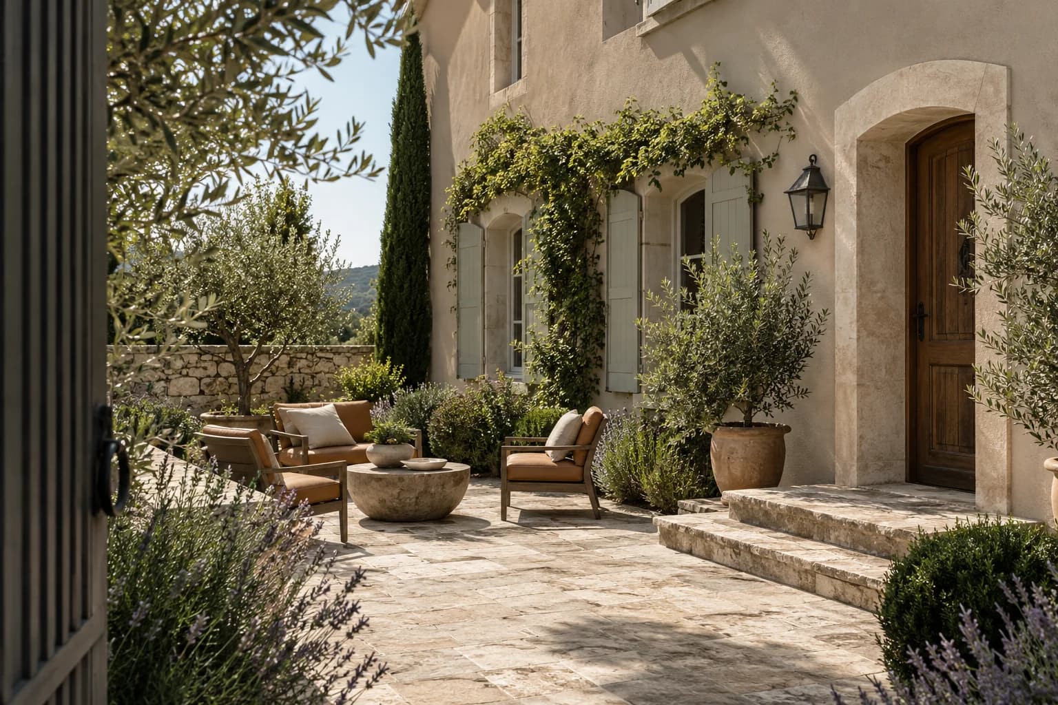 Stucco featuring Ivory Brown paint