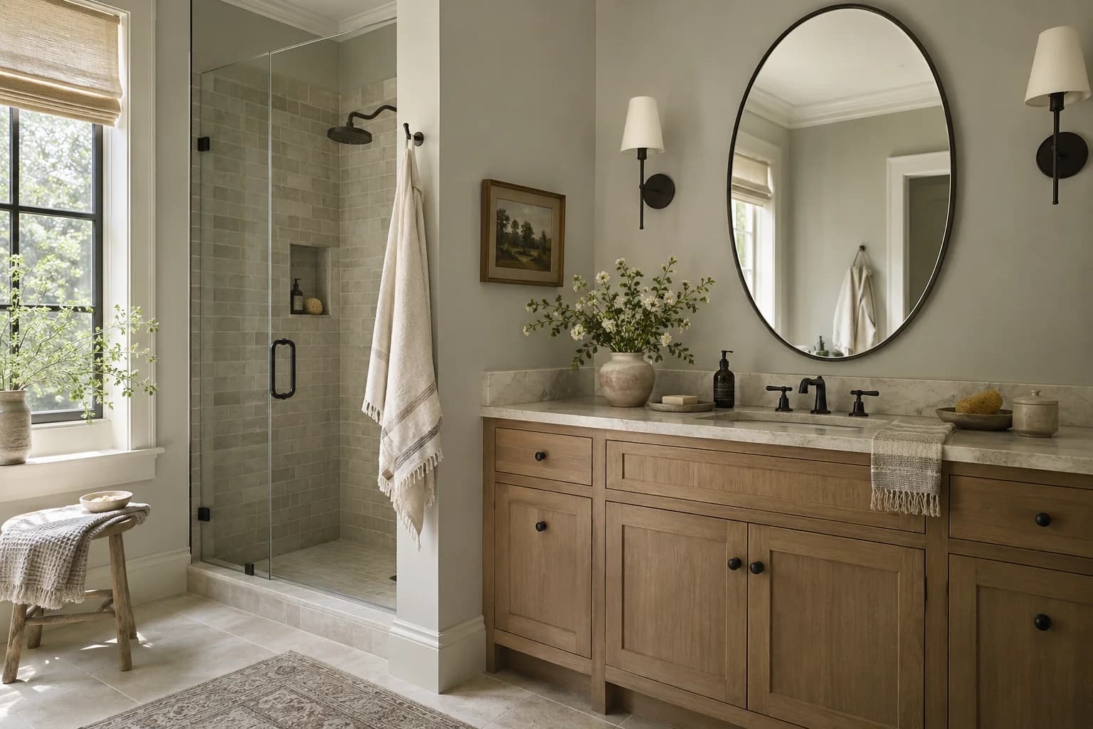 Bathroom featuring Notre Dame paint