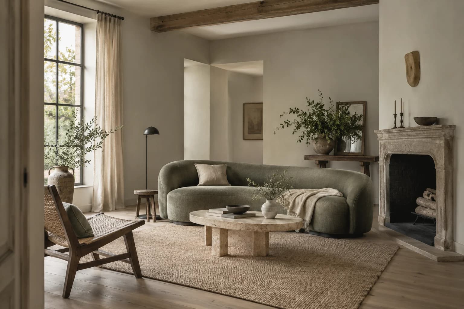 Living room featuring Notre Dame paint