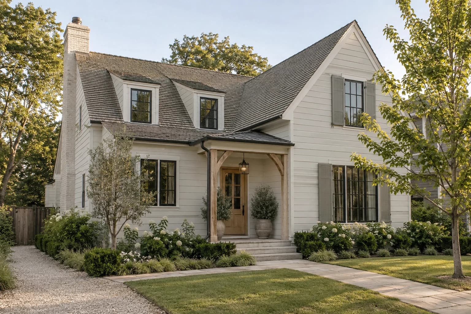 Siding featuring Seashell Gray paint